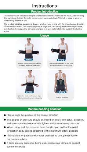Back Brace for Lower Back Pain Relief - Medical Grade 8-Strap Lumbar Support Belt with Steel Stays - Adjustable Back Belt Support for Men and Women (L)