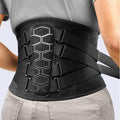 Back Brace for Lower Back Pain Relief - Medical Grade 8-Strap Lumbar Support Belt with Steel Stays - Adjustable Back Belt Support for Men and Women (L)